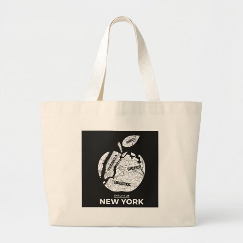 New York City gifts NYC Brooklyn QueensBronx Large Tote Bag