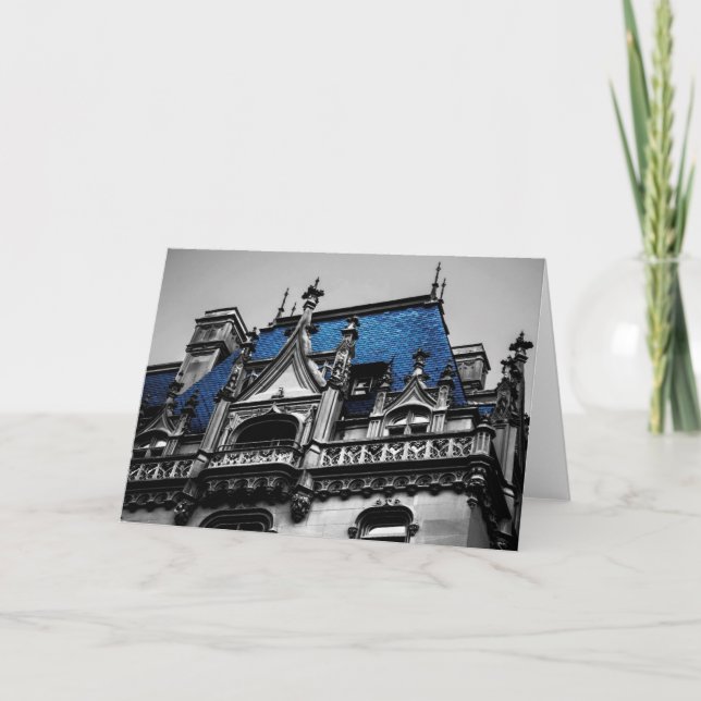 New York City Goth Architecture Photo Card (Front)