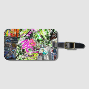 New York City Graffiti Empire State iPad Case Luggage Tag