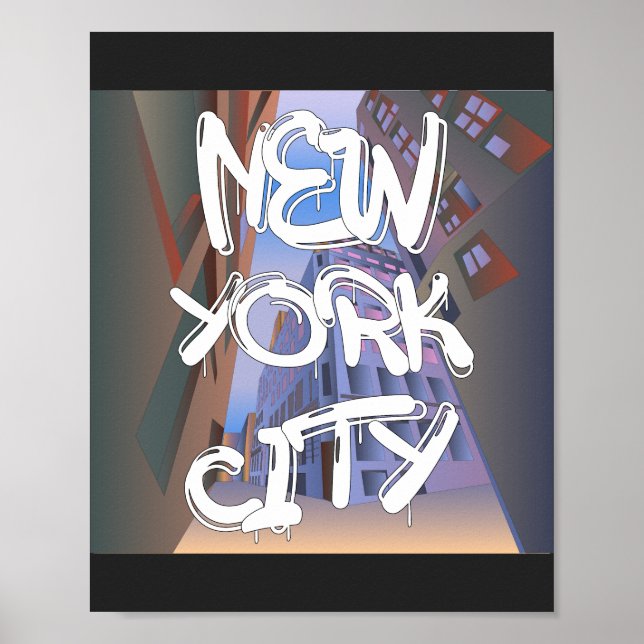 New York City Graffiti Poster (Front)