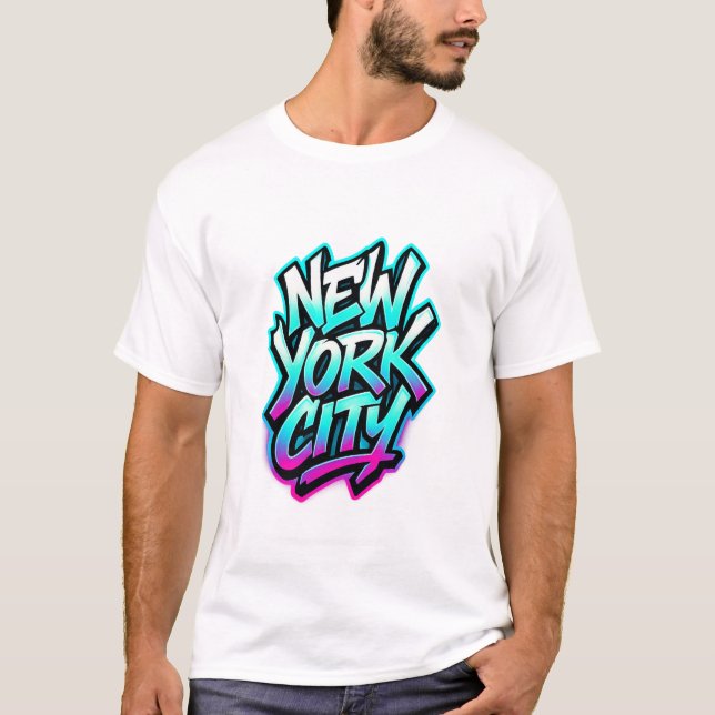 New York City Graffiti Style T-Shirt (Front)