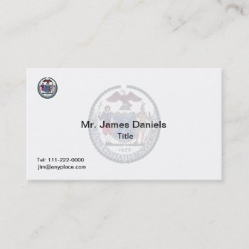 New York City Great Seal Business Card by Dollarsworth at Zazzle