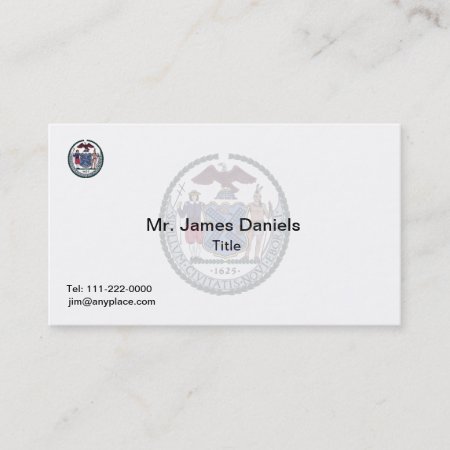 New York City Great Seal Business Card
