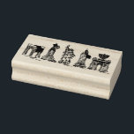 New York City Hanukkah Chanukah NYC Landmarks Rubber Stamp<br><div class="desc">Stamp features an original illustration of classic New York City landmarks,  "dressed up" for the Hanukkah holiday season.


This holiday illustration is also available on other products. Don't see what you're looking for? Need help with customization? Contact Rebecca to have something designed just for you.</div>
