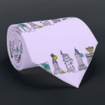 New York City Hanukkah NYC Chanukah Purple Holiday Tie<br><div class="desc">Features an original pen-and-ink illustration of various New York City landmarks "dressed up" for the holiday season. Perfect for Hanukkah!
Don't see what you're looking for? Need help with customization? Contact this designer to have something created just for you.</div>