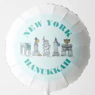 New York City Hanukkah NYC Jewish Holidays Balloon
