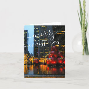 New York City Holiday Lights Merry Christmas Card
