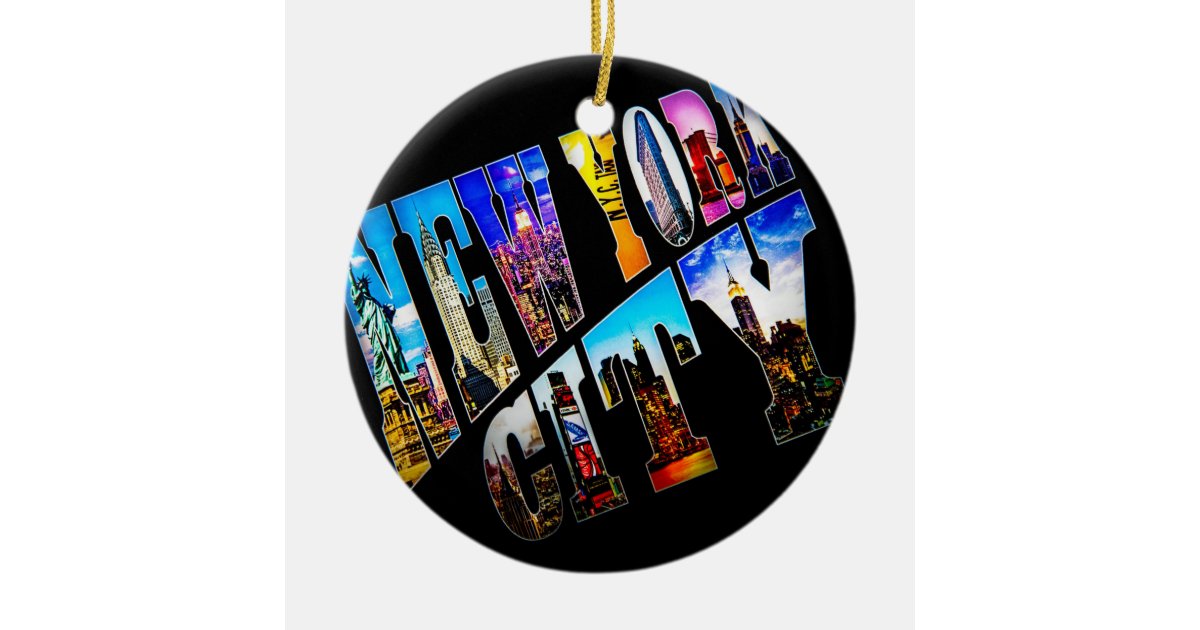 New York City Holiday Ornament Zazzle