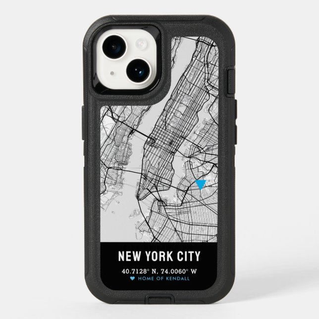 New York City Home Locator OtterBox iPhone Case (Back)
