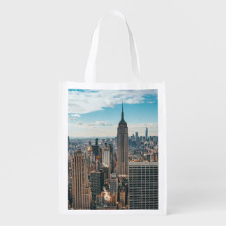 New York City image on reusable tote bag