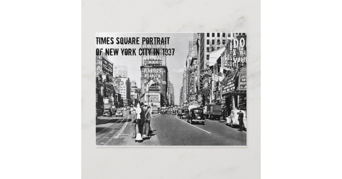 New York City in 1937 Postcard Zazzle