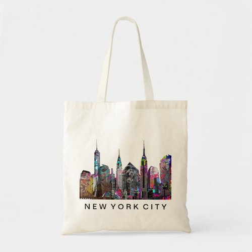 New York City in graffiti Tote Bag