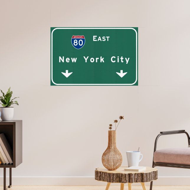 New York City Interstate Highway Freeway Road Sign | Zazzle