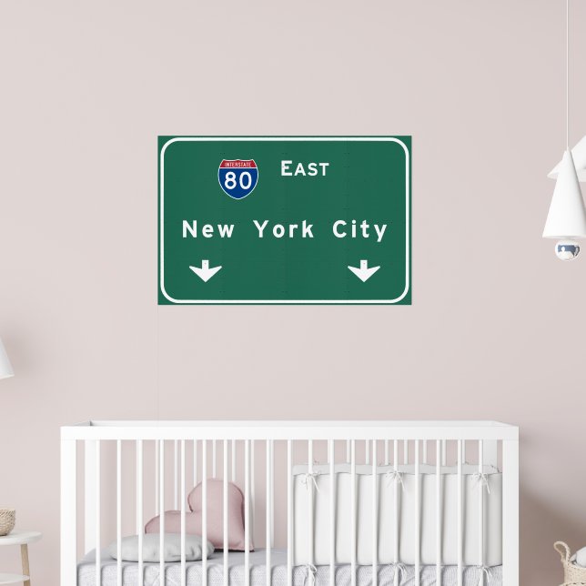 New York City Interstate Highway Freeway Road Sign | Zazzle