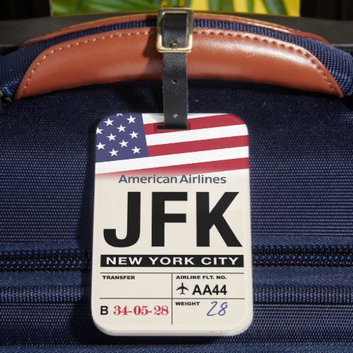New York City JFK Airline Luggage Tag