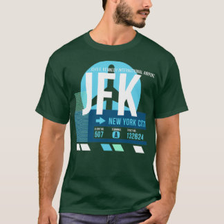 New York City JFK Airport Code Baggage Tag T-Shirt
