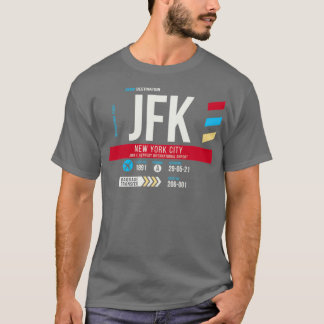 New York City JFK Airport Code Baggage Tag T-Shirt
