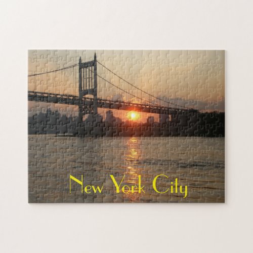 New York City Jigsaw Puzzle Featuring RFK Bridge