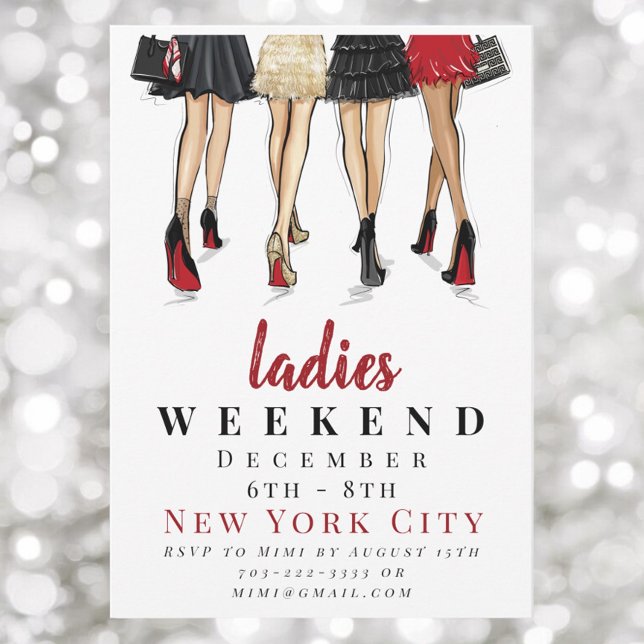 New York City Ladies Weekend Fashion Getaway Invitation (Creator Uploaded)