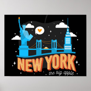 New York City Landmark Poster