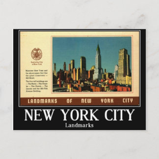New York City, Landmarks, Vintage Postcard