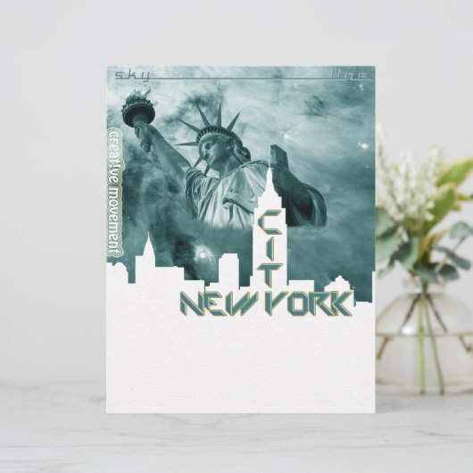 New York City Liberty Skyline (Standing Front)