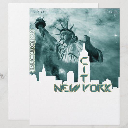 New York City Liberty Skyline (Front/Back)