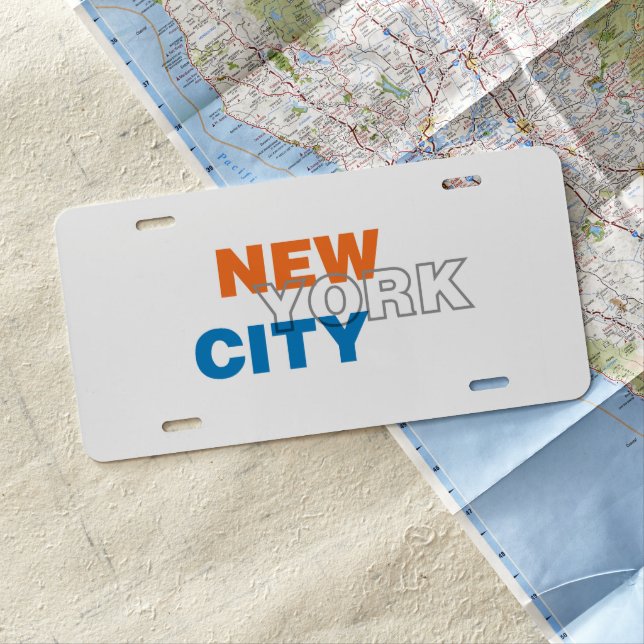New York City License Plate (In Situ)