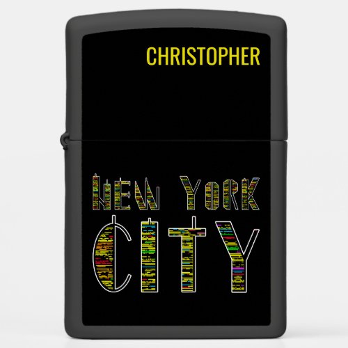 New York City Lights customizable Zippo Lighter