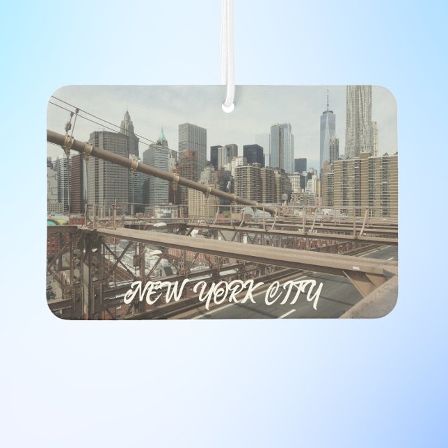 New York City Lower Manhattan Skyline Air Freshener (In Situ)