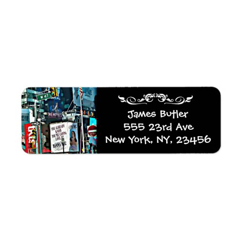 New York City Mailing Address Label