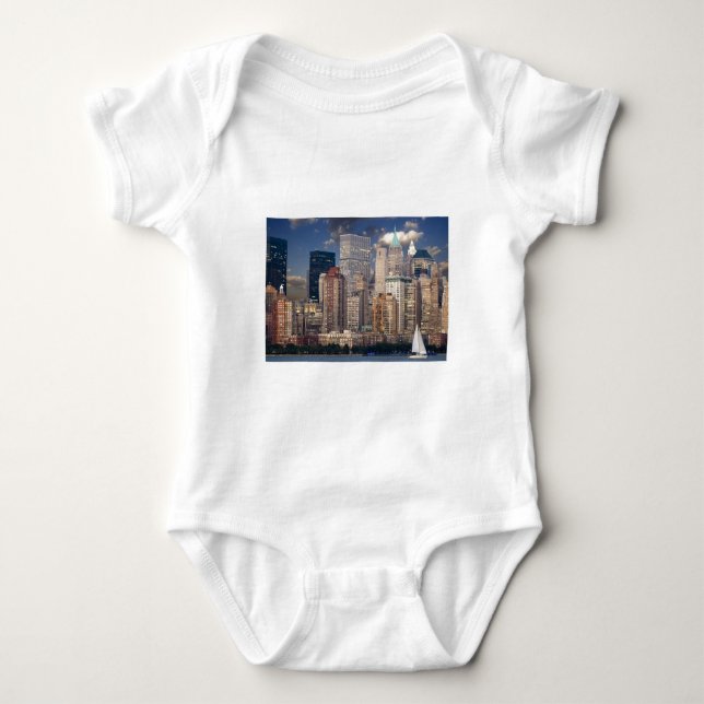 New York City Manhattan Baby Bodysuit (Front)