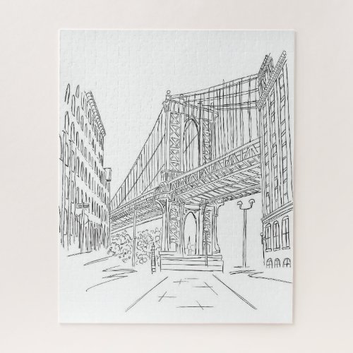New York City Manhattan Bridge Jigsaw Puzzle