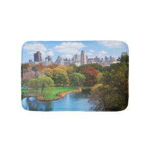 New York City Manhattan Central Park Panorama Bathroom Mat