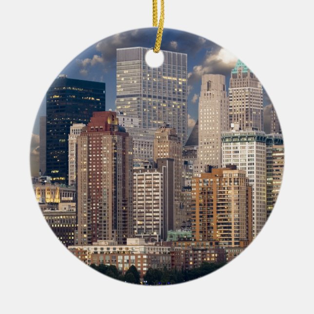 New York City Manhattan Ceramic Ornament (Front)