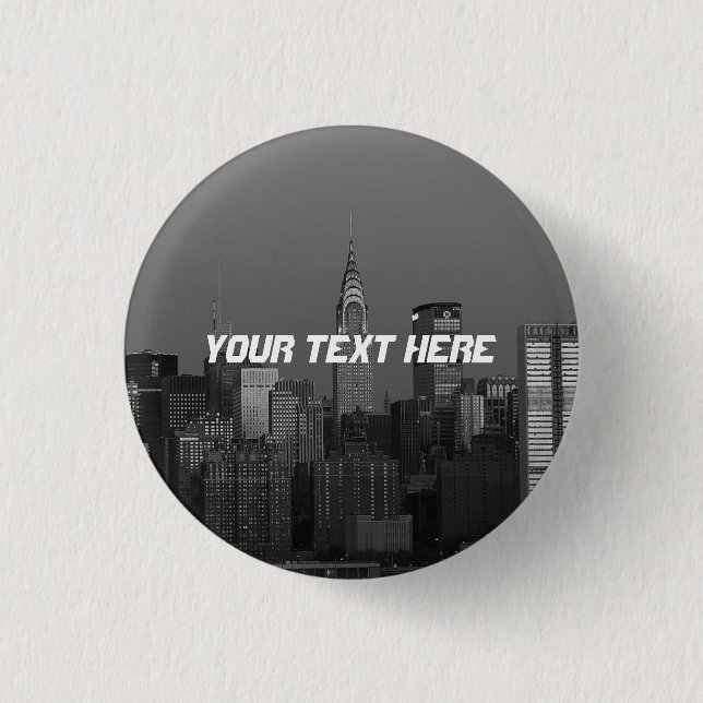 New York City Manhattan Empire State Building Button (Front)