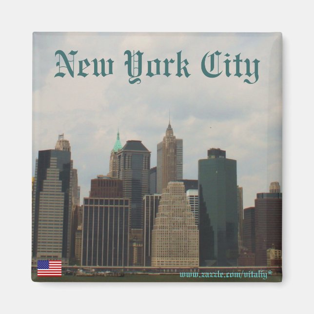 New York City Manhattan magnet design (Front)