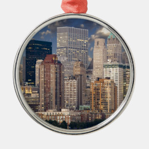 New York City Manhattan Metal Ornament