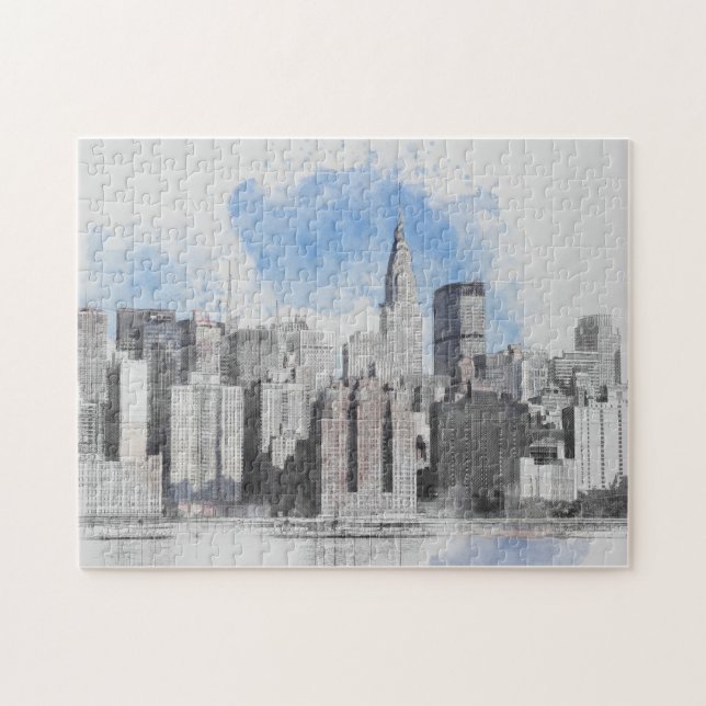  New York City Manhattan Skyline – NYC Travel  Jigsaw Puzzle (Horizontal)