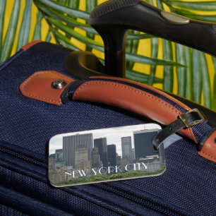 New York City Manhattan Skyline Photo Luggage Tag