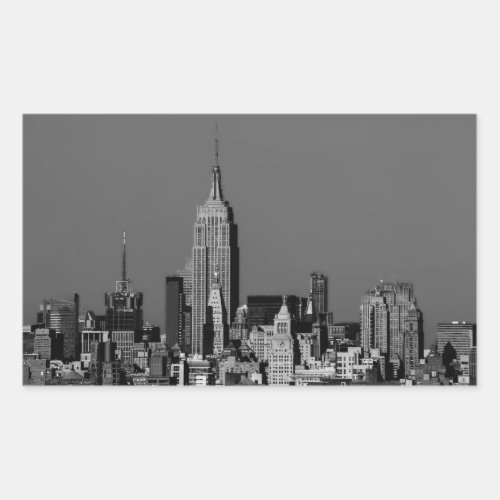New York City Manhattan Skyline Rectangular Sticker