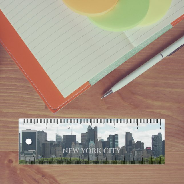 New York City Manhattan Skyline Ruler (In Situ)