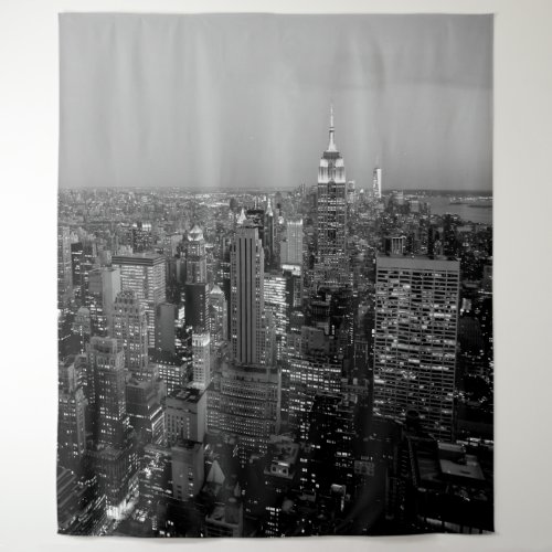 New York City Manhattan Skyline Wall Art Mural Tapestry