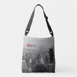 New York City, Manhattan Skyline with Heart, Cool Crossbody Bag