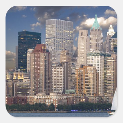 New York City Manhattan Square Sticker
