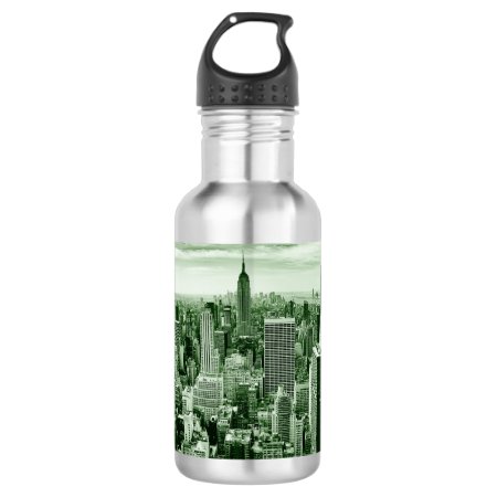 New York City - Manhattan - Vintage Stainless Steel Water Bottle
