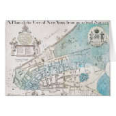 New York City Map, 1728 (Front Horizontal)