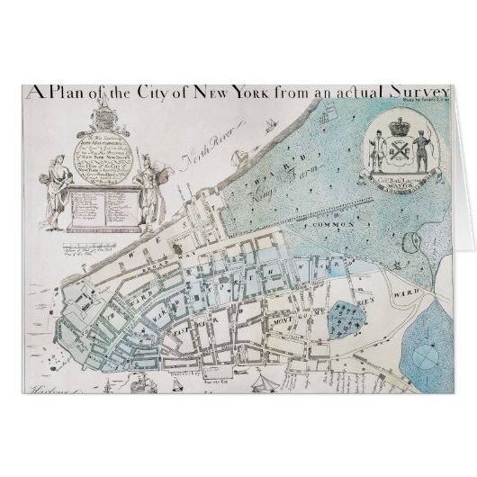New York City Map, 1728 Cards (Front Horizontal)