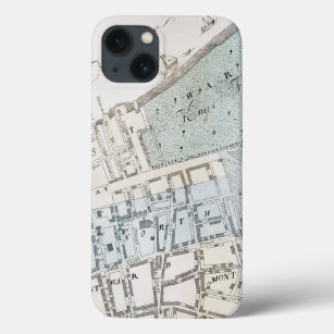 New York City Map, 1728 iPhone 13 Case
