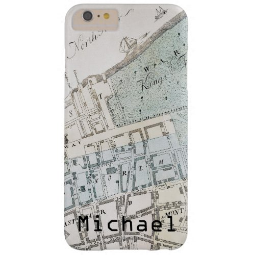 New York City Map 1728 Barely There iPhone 6 Plus Case